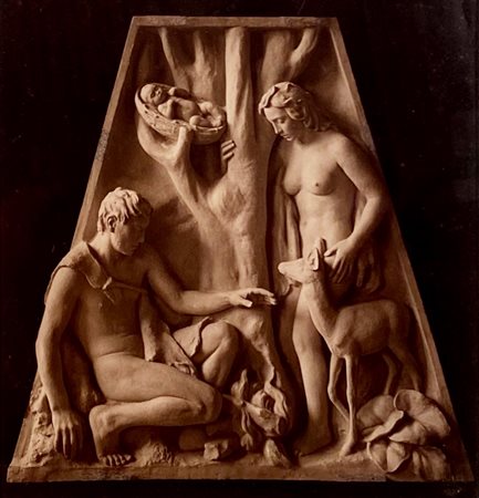 MINERBI ARRIGO Ferrara (Fe) 1881 Senza titolo Foto vintage su carta seppia...