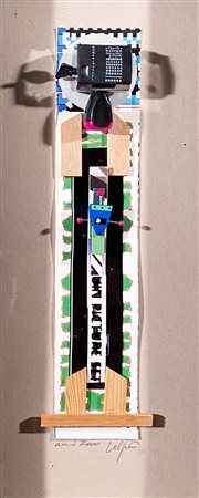 VOLPINI RENATO Napoli (Na) 1934 Non siamo soli 2000 Mista e collage su...