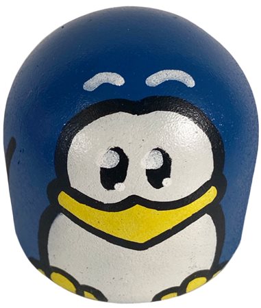 PAO Milano (Mi) 1976 Pinguin Plastica serigrafata es. 196/200 6,00x6,00x6,00...