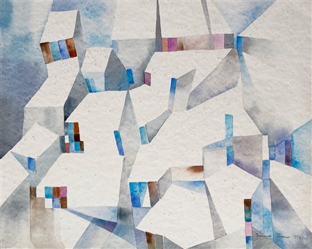 SBRANA FRANCESCA Genova (Ge) 1932 Senza titolo 1993 Acquarello su cartoncino...