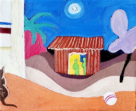 DI LERNIA FRANCESCO Torino (To) 1966 Interno esterno 2002 Olio su tela...