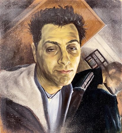 NANNINI MATTEO Bologna (Bo) 1979 Tutti giù per terra IIi (self portrait) Olio...
