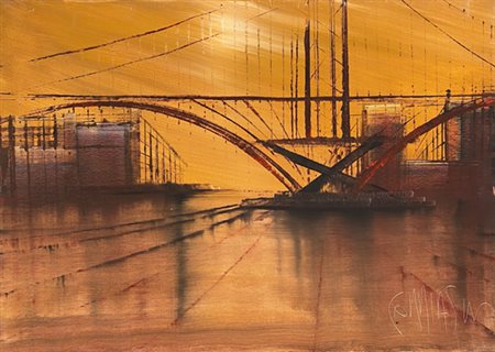 CORRIAS MAURO EMILIO Milano (Mi) 1941 Senza titolo 1970 Olio su tela...