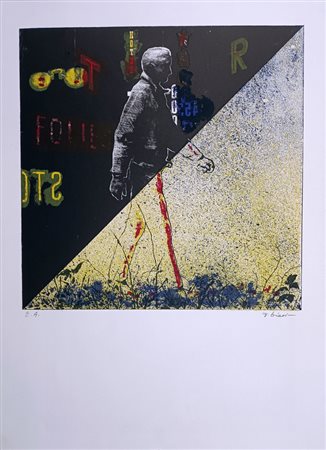 BIASI GUIDO Napoli (Na) 1933 Senza titolo 1975 Litografia a colori es. E.A....