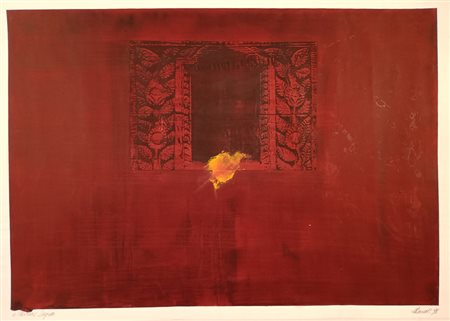 BENATI DAVIDE Reggio Emilia (Re) 1949 Segreto 1998 Tecnica msta e collage su...