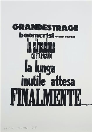 SARENCO Brescia 1945-Salo’ 2017 “Selected graphics” 