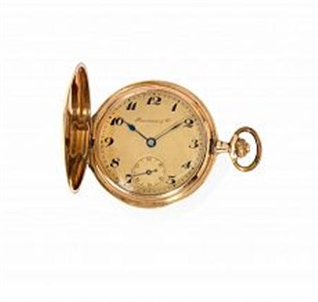 Orologio da tasca Hausmann &amp; C., n. 77'246, in oro giallo 12 ktCassa a...