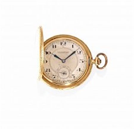 Orologio da tasca Eberhard &amp; Co., Chaux de Fonds, inizi sec. XX, in oro...