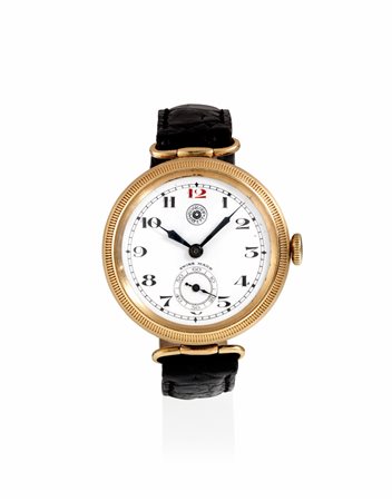 Orologio da polso Roskopf Patent, inizi sec. XX, in oro giallo18 ktCassa in...