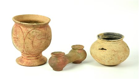 TRE VASI BANG CHIANG DATAZIONE: 600-300 a. C. MATERIA E TECNICA: argilla...