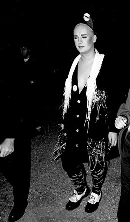 Franco Cavassi BOY GEORGE gelatina ai sali d'argento, cm 25x20 sul retro:...