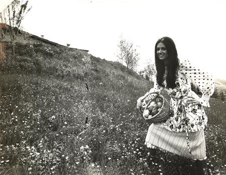 Franco Cavassi GIGLIOLA CINQUETTI gelatina ai sali d'argento, cm 30,5x39,5...