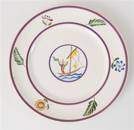 GIO PONTI per RICHARD GINORI Piatto, dalla serie Marina, San Cristoforo,...