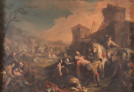 NICOLA BERTUZZI (Ancona 1710 - Bologna 1777) detto l'Anconetano. “Scena di...