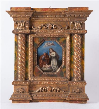 BALTHASAR BESCHEY(Antwerp 1708 - 1776) attr. "Sacra famiglia". Olio su...