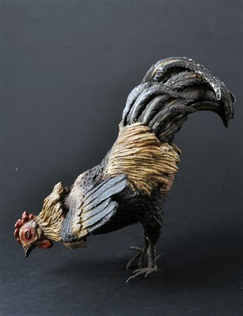 Gallo in terracotta