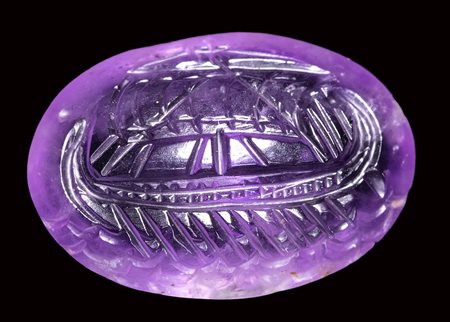 A roman amethyst intaglio. Warship. 1st century A.D.