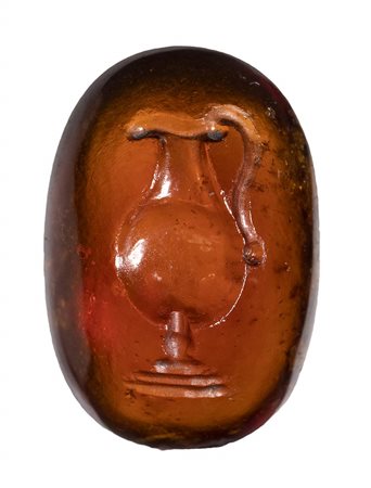 A roman garnet intaglio. Jug. <br><br>1st - 2nd century A.D.