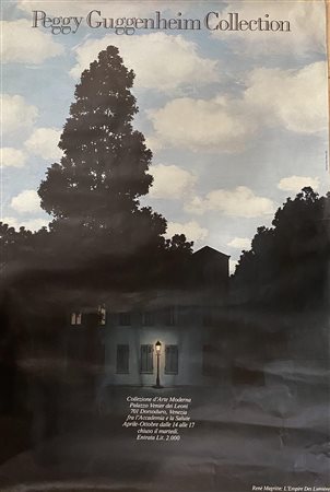 RENE MAGRITTE L'EMPIRE DES LUMIERES manifesto, 126x90 cm Realizzato da Peggy...