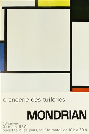 MONDRIAN manifesto, 60x40 cm Realizzato dalle Orangerie des Tuileries in...
