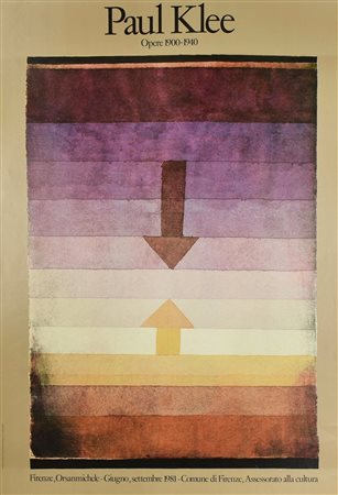 PAUL KLEE manifesto, 98x68 cm Realizzato dal Comune di Firenze per la mostra...
