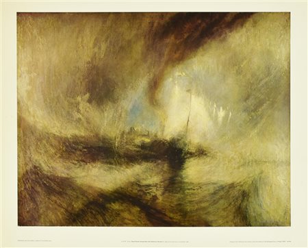 J.M.W. TURNER manifesto, 72x58 cm per la mostra J.M.W. Turner tenutasi alla...