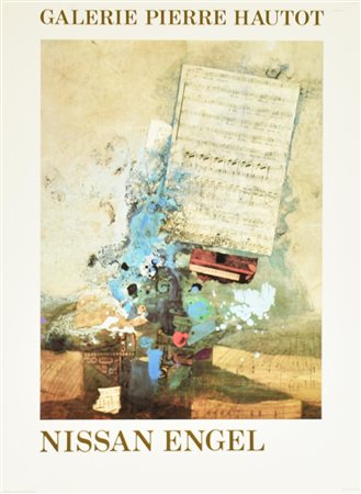 NISSAN ENGEL manifesto, 76x55 cm per la mostra Nissan Engel tenutasi alla...