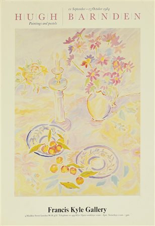 HUGH BARNDEN manifesto, 60x42 cm per la mostra Harry Moore Gordon tenutasi...