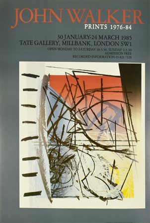 JOHN WALKER manifesto, 76x51 cm per la mostra John Walker tenutasi alla Tate...