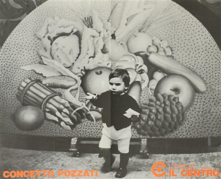 CONCETTO POZZATI manifesto, 48x58 cm realizzato da Galleria il Centro per la...