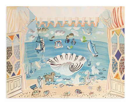 RAOUL DUFY (1877-1953) - Décor pour le ballet 'Palm Beach 1933