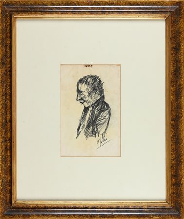 Ottone Rosai, Ottone Rosai Ritratto di uomo di profilo, 1938