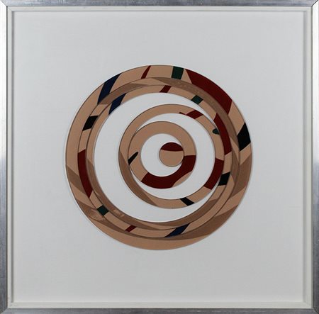 SARA CAMPESAN, "Scomposizione circolare", 1983