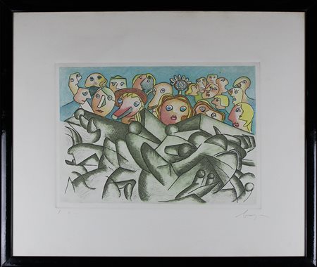 ENRICO BAI, "Personaggi cubisti"