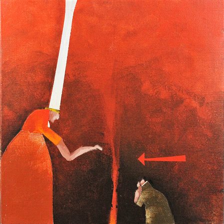 EMILIO TADINI, "Fiaba",  Anni'80