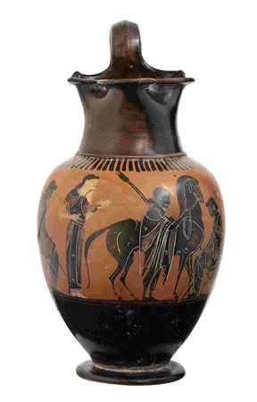 ATTIC BLACK-FIGURE OINOCHOE After the Lysippides Painter, ca. 510 - 500 BC...