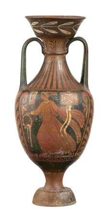 APULIAN RED-FIGURE AMPHORA Belonging to the White Saccos-Kantharos Group, ca....