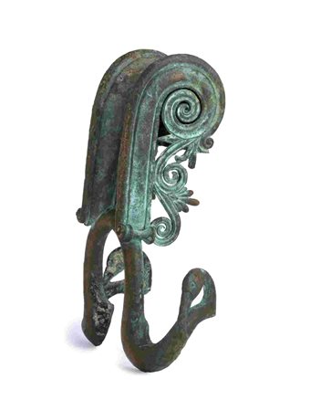 GREEK VOLUTE-KRATER BRONZE HANDLE ca. 500 - 450 BC height cm 30 (without...