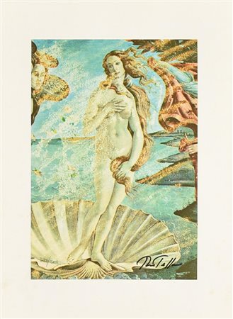 Mimmo Rotella VENERE serigrafia su carta, cm 40x30; es 272/500 firma L'opera...