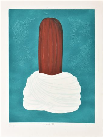 Aldo Mondino MURAD III incisione su carta Fabriano, battuta cm 64,5x48,5, su...