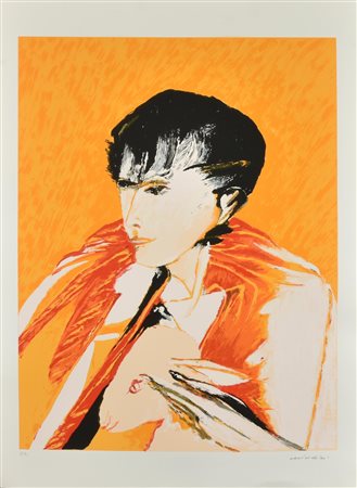 Remo Brindisi PASTORALE serigrafia su carta, cm 70x50; es. p.a. firma