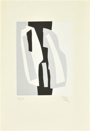 Hans Richter OMAGGIO A TORINO serigrafia su carta, cm 45x30; es. 54/70 firma...