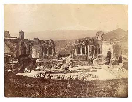 Wilhelm Von Gloeden (Wismar   1856-Taormina  1931)  - Teatro greco di Taormina