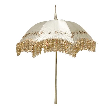 Ombrellino in seta con manico e fusto in avorio, Inizi  19°  secolo