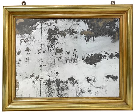 Specchiera con cornice in legno dorato a foglia , Late 18°  secolo