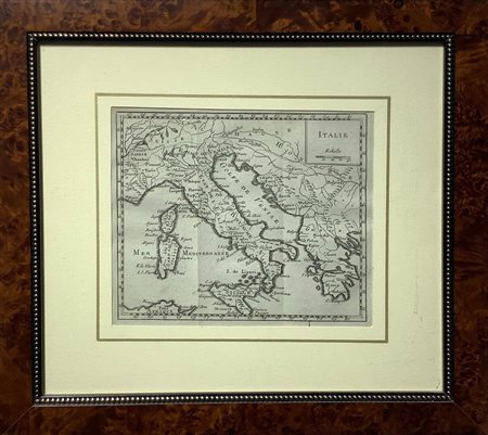 Italie, carta geografica, About 1700