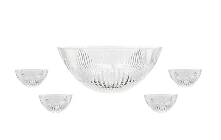 Servizio macedonia Cristalleria Persichino, composta da 1 coppa grande e 12 coppette piccole