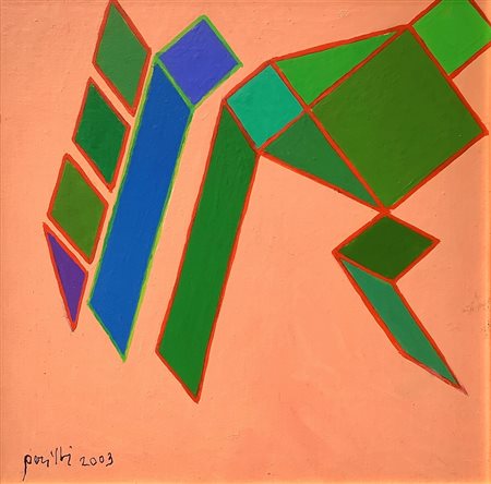 Achille Perilli (Roma 1927-Orvieto 2021)  - Raum, 2003