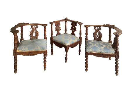 Confident composto da tre pezzi (indipendenti), 19°  secolo