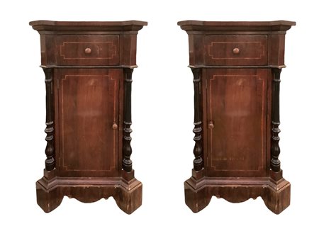 Coppia di comodini in legno di palissandro, Late 19°  secolo